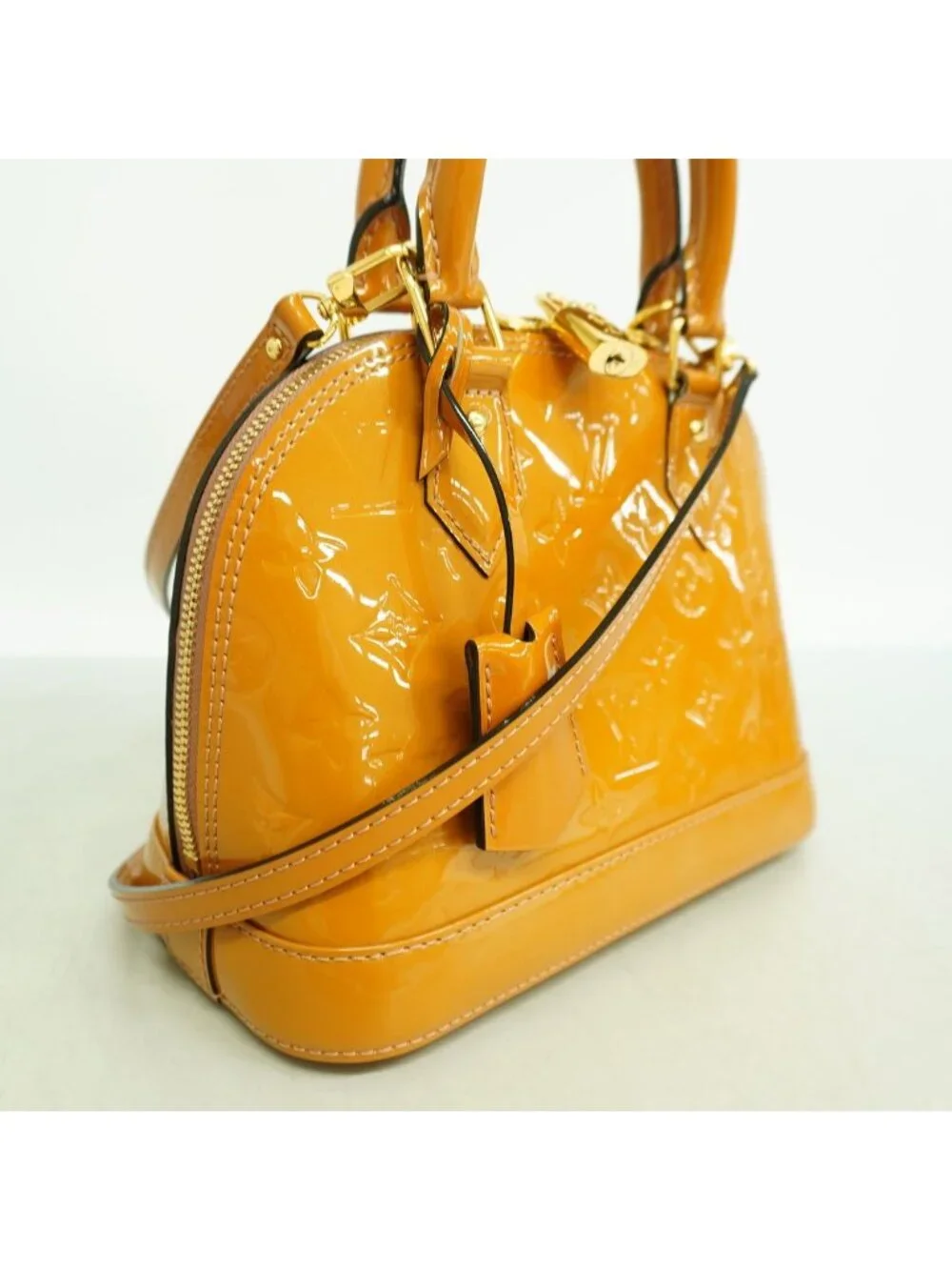 Louis Vuitton Handbag Vernis Alma BB Rose Vereur 2-Way